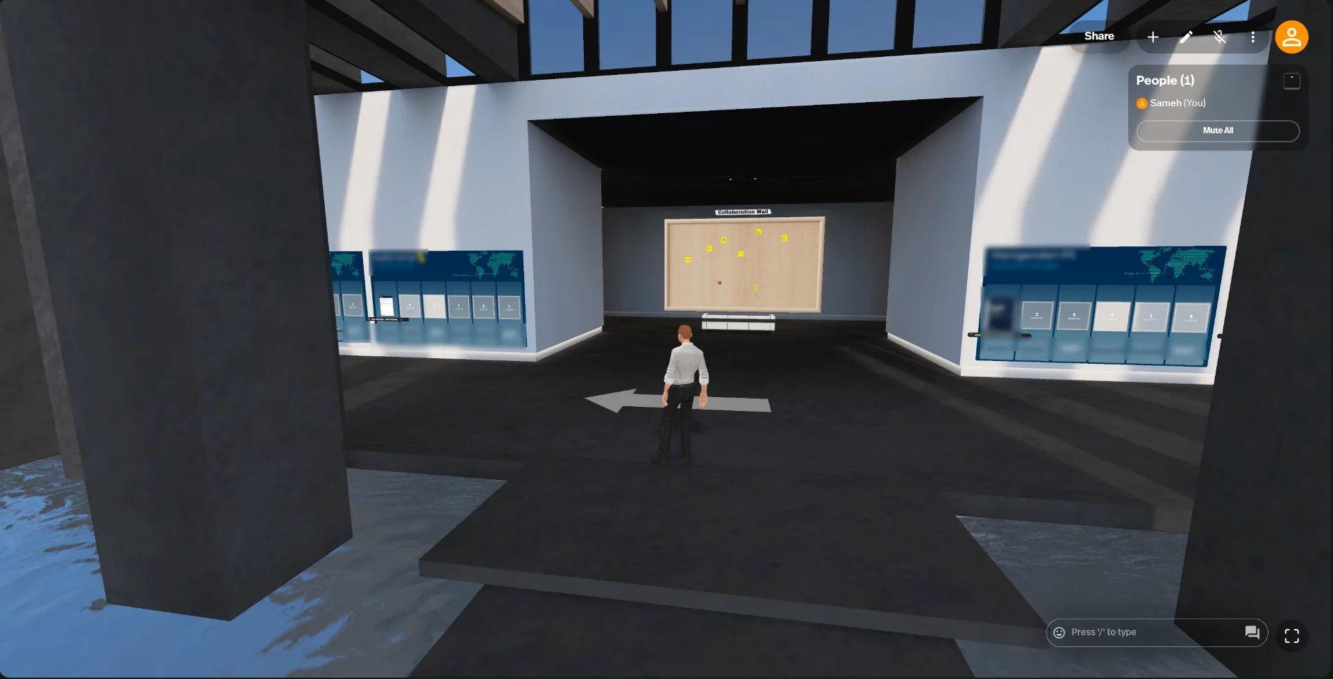 Metaverse Project on Spatial.io course screenshot